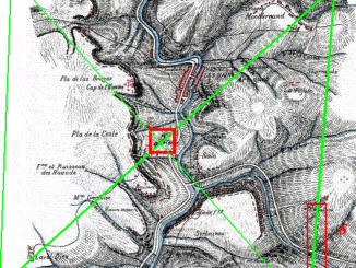 Jauclin et les tireurs de traits sur la carte de Boudet, la VLC