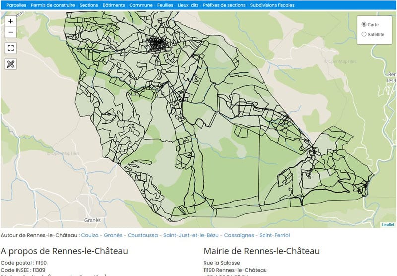 News : le cadastre de Rennes-le-Château à consulter et télécharger gratuitement !