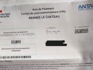 Procès verbal reçu lors d'une promenade à Rennes-le-Château