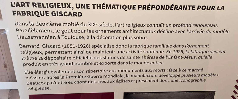 L'art religieux, la marque de fabrique de la manufacture Giscard