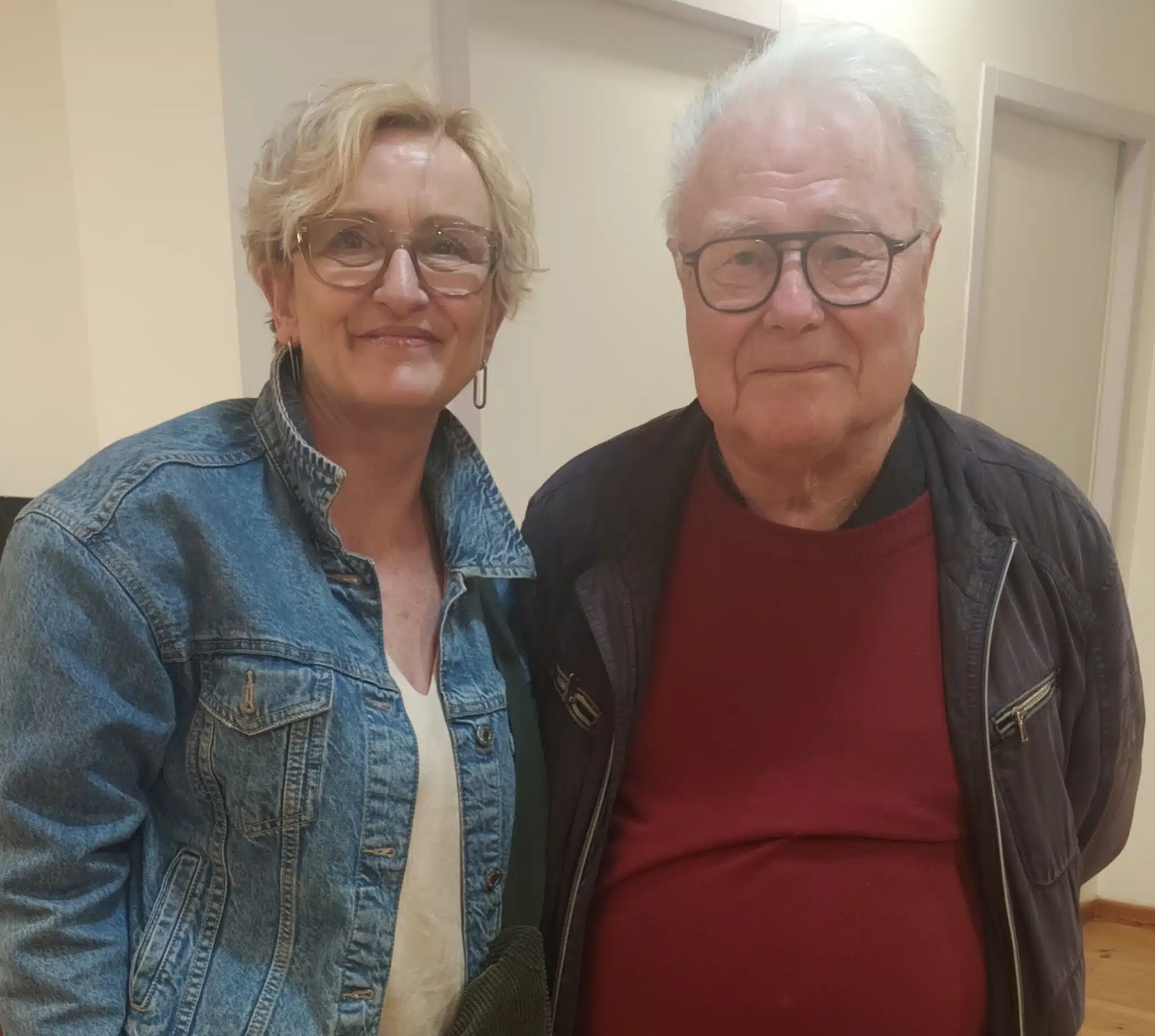 News : Notre correspondante, Caroline Machut, et Georges Combe