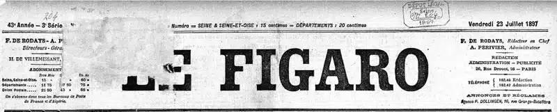Dans le Figaro, naissance du personnage d'Arsène Lupin