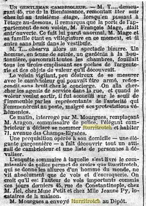 Un gentleman cambrioleur crée Arsène Lupin