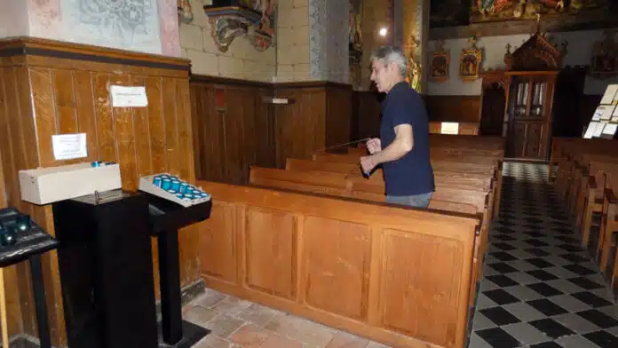 Luc Ribeyrol et les souterrains de Rennes-le-Château, celui de l'église !