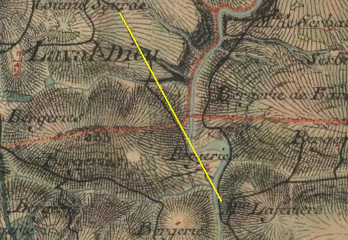 Carte Cassini par rapport à la carte de La Vraie Langue Celtique