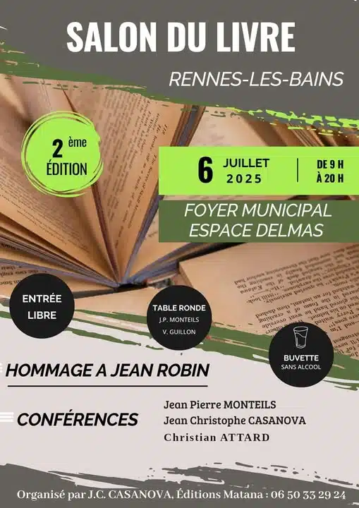 Le salon du livre de Rennes-les-Bains