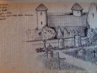 Dessin du cimetière de Rennes-le-Château