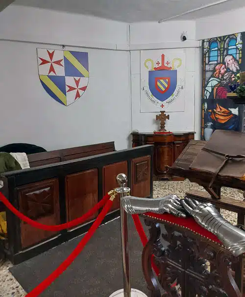 Un banc dans le musée de Seborga - Emilie Dahrouge ©