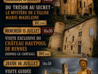 Visites guidées à Rennes-le-Château le 15 juillet !